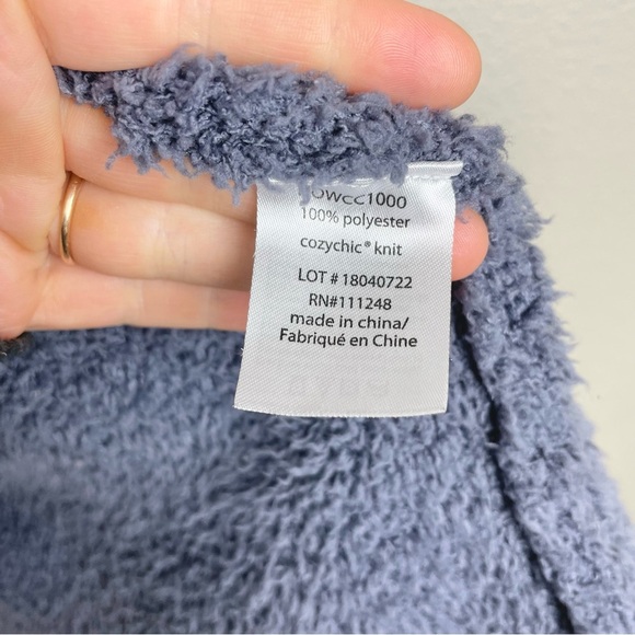 Barefoot Dreams Women’s Medium Cozy Chic Knit Open Front Cardigan Sweater Purple - Picture 12 of 16